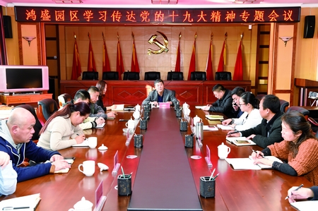 08.市政协党组成员、副主席薛燕群赴新城区鸿盛工业园宣讲十九大精神.jpg